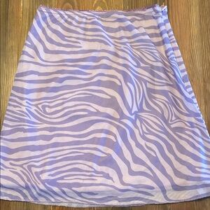 Princess Polly Purple Zebra Print Skirt